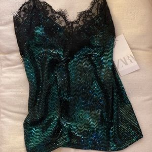 zara cocktail tank top